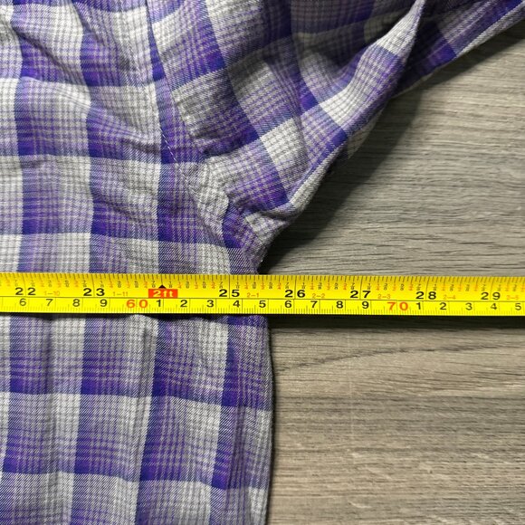 Patagonia Men's Pima Cotton Flannel Shirt - Purple/Grey - Picture 5 of 6